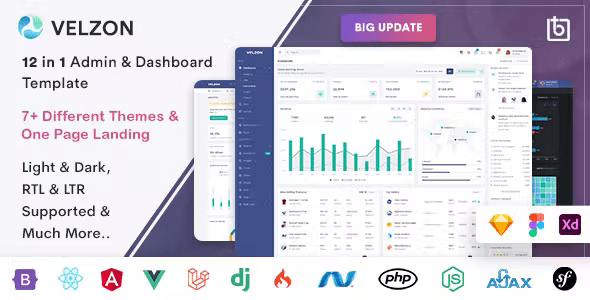 Velzon – Admin  Dashboard Template