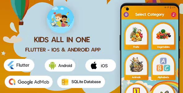 Kids All In One Learning – Flutter Android & iOS App 1.1