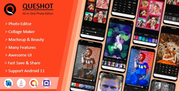 QueShot Photo Editor Pro – Collage Maker, Makeup & Beauty – All In One Photo Editor