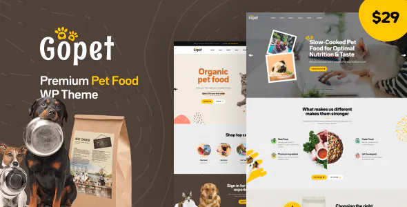 Gopet – Pet Food WooCommerce WordPress Theme 1.1.1