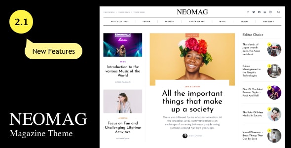 NeoMag – News and Magazine WordPress Theme 2.2