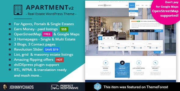 Apartment WP – Real Estate Responsive WordPress Theme