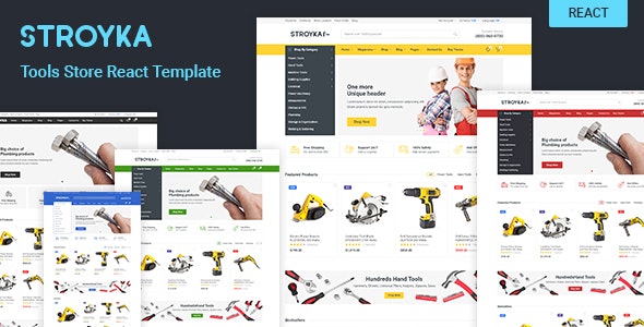 Stroyka – Tools Store React eCommerce Template