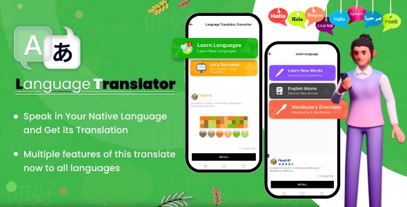 Language Translator – Voice Translator – Vocabulary Exercise- English Idioms – Speak to Translate