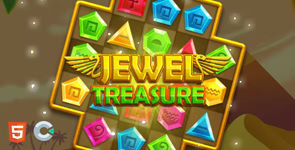 Jewel Treasure – HTML5 Puzzle Game (Construct 3)