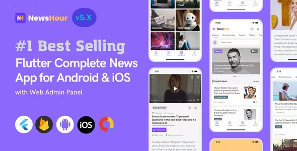 News Hour – Flutter News App for Android  iOS with Admin Panel 5.0.8