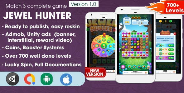 Jewel Hunter – Unity Complete Project