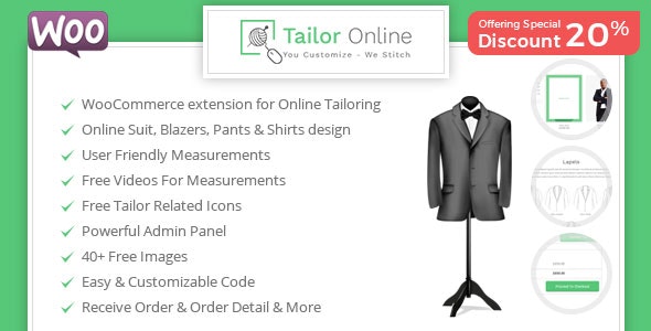 Tailor Online – WooCommerce Plugin for Online Custom Tailoring