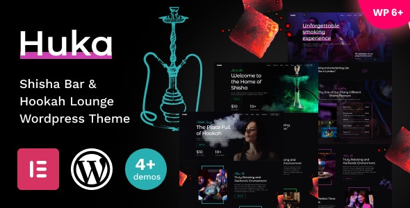 Huka – Shisha Bar  Hookah Lounge WordPress Theme