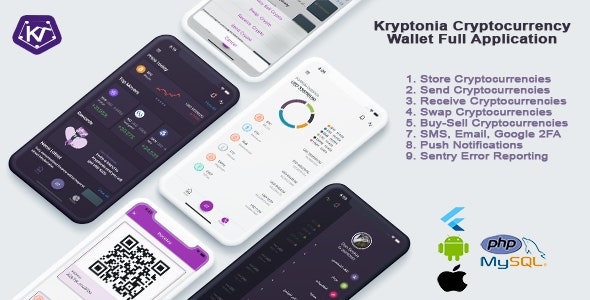 Kryptonia Cryptocurrency Wallet App