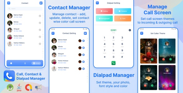 Phone Manager – Color Call Screen – My Photo Dialpad – Call Log – Flash (Admod  ironSource Ads)