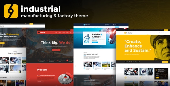 Industrial – Corporate, Industry & Factory WordPress Theme 1.5.3