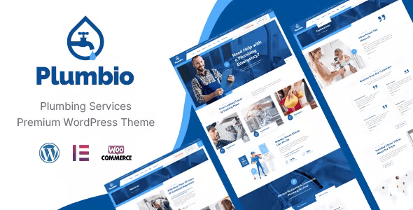 Plumbio – Plumbing Services WordPress Theme 2.2