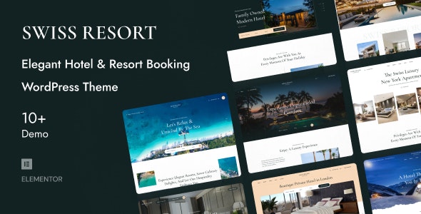 SwissResort – Resort  Hotel Booking WordPress Theme