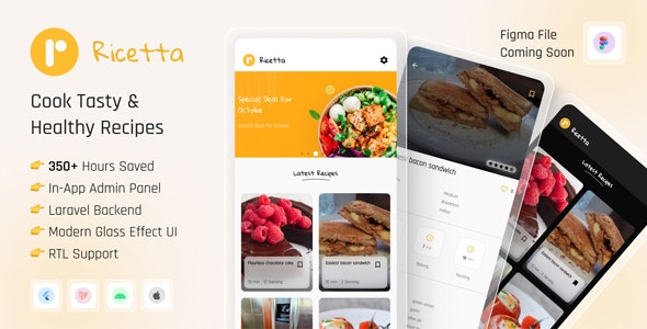 Ricetta – Flutter Recipe App with Laravel Backend 4.1