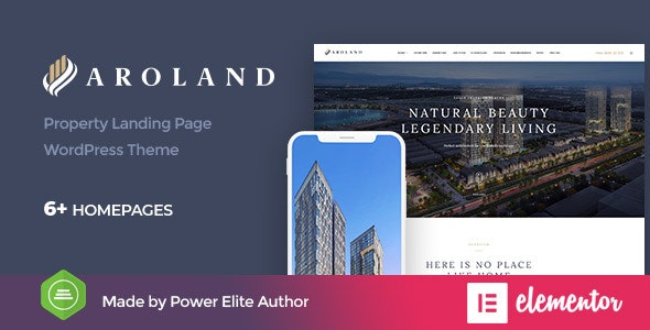 Aroland – Single Property Landing Page WordPress Theme 1.1.3