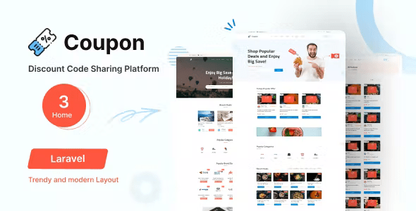 Coupon – Discounts Code Listing Platform