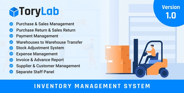 ToryLab – Inventory Management System 2.0