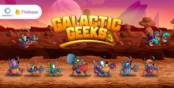 Galactic Geeks – HTML5 Quiz Game (Construct 3) + Firebase Leaderboard (No plugin)