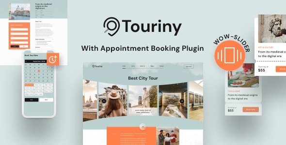 Tour  Travel Booking WordPress Theme – Touriny