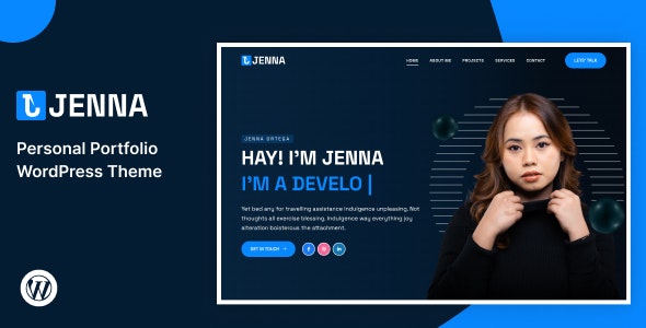 Jenna – Personal Portfolio WordPress Theme