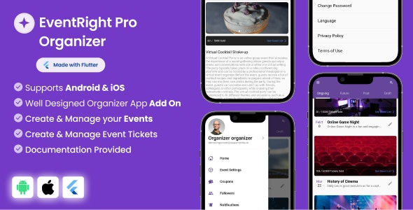 Organizer App for EventRight Pro Event Ticket Booking System 2.3.0