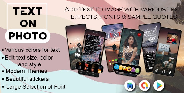 Photo Text Editor – Text On Photo – Image Editor – Add Text Text on Photo Editor & Photo Text Editor