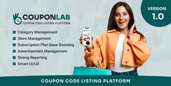 CouponLab – Coupon Code Listing Platform