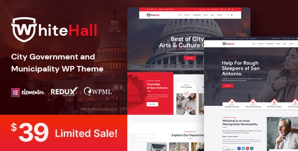 White Hall – Municipal and Government WordPress Theme 1.4