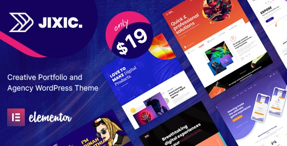 Jixic – Creative Portfolio  Agency WordPress Theme