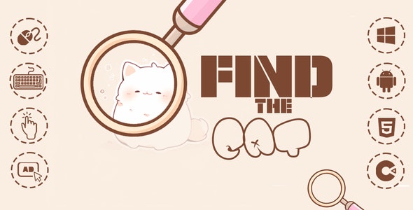 Find The Cat – Hidden Object  – Casual – Admob – Construct 3