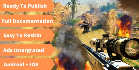 Desert Sniper 3D Shooting – Unity Complete Game + Ready to Publish