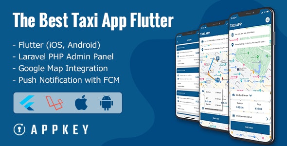 Appkey Taxi – The Best Taxi App Flutter