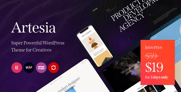 Artesia – WordPress Theme for Creatives