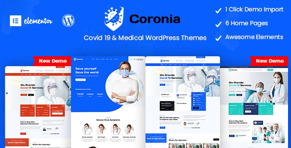 Coronia – Covid 19 & Medical WordPress Themes 1.1.1