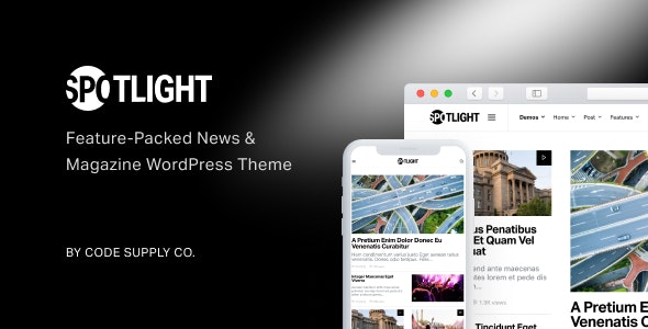 Spotlight – Feature-Packed News  Magazine WordPress Theme