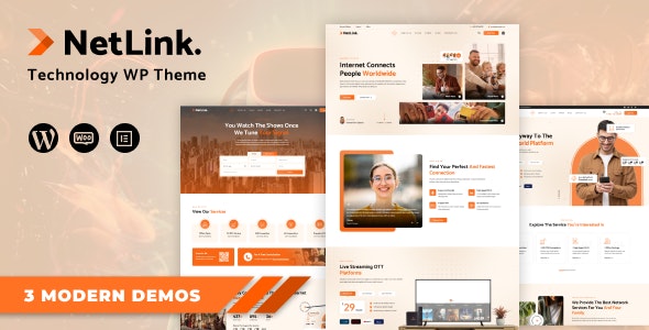 Netlink – Broadband TV  Internet Provider WordPress Theme