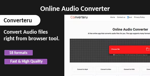 Converteru – Online Audio Converter