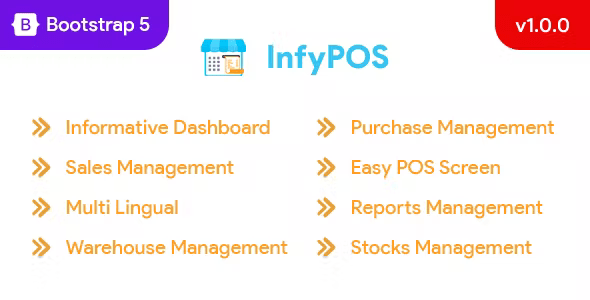 InfyPOS – Advanced Laravel POS system with Inventory Management – Point of Sales – React JS (SPA)