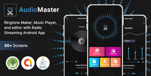 Audio Master – Ringtone Maker, Music Player & Editor with Radio Streaming Android App