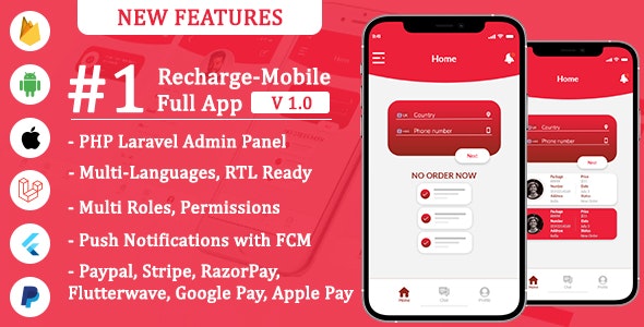 Recharge Mobile – Flutter Recharge Mobile application