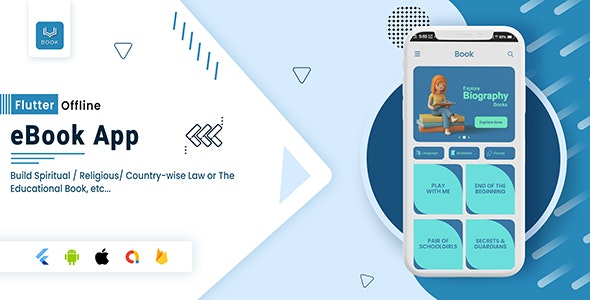 Flutter Offline eBook App