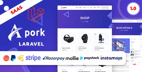 Apork – Multitenancy Based URL Shortener, vCard, Ecommerce & Product Landing(SAAS)