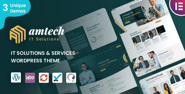 Amtech – IT Solutions  Services WordPress Theme 1.5