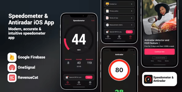 Speedometer & Antiradar Full iOS Application