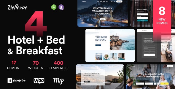 Hotel + Bed and Breakfast Booking Calendar Theme | Bellevue 4.2.4