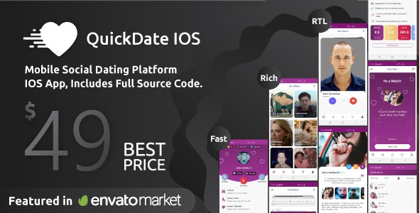 QuickDate IOS- Mobile Social Dating Platform Application 2.3