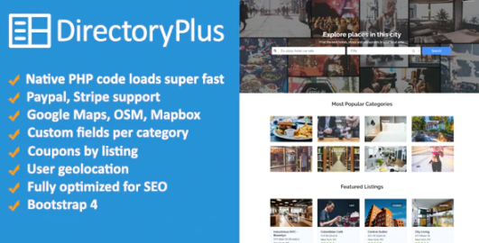 Directory Plus – Business Directory PHP Script 3.50