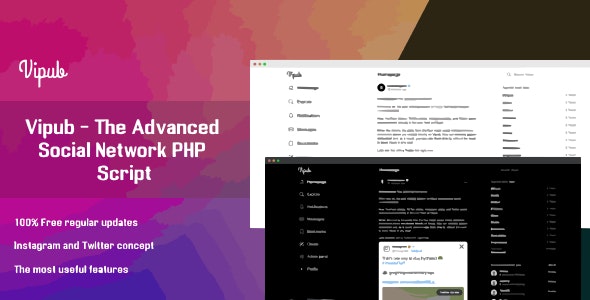 Vipub – The Advanced Social Network PHP Script