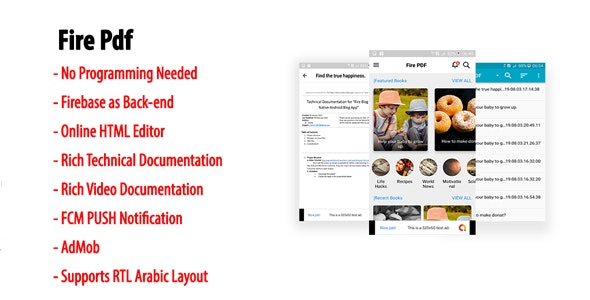 Fire Pdf – Native Android Pdf EBook App with Firebase Back-end